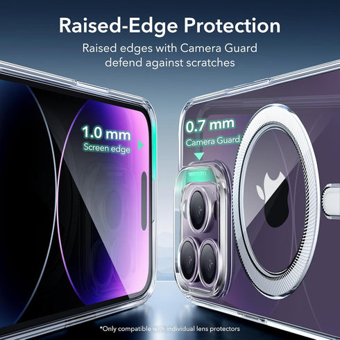 ESR iPhone 14 Pro Case, Clear Zero Series Compatible with MagSafe, Military-Grade Protection, Resists Yellowing