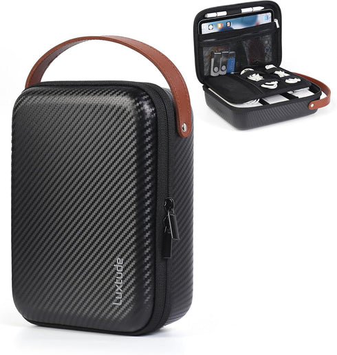 Luxtude Electronics Organizer Travel Case for Chargers and Cords, Hard Case for Electronics,