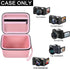 Vlogging Camera Case Compatible with Duluvulu/for TEBNGIHNM/for zheozeig/for Oiadek 4K Digital Cameras for Youtube. Vlog Camera Carrying Storage for Lens, Cable and Other Accessories - Pink