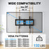 PERLESMITH Fixed TV Wall Mount Bracket for 32-82 Inch LED, LCD, OLED TVs, VESA 600 x 400mm