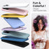 ORNARTO iPhone 14 Pro Max Case 6.7, Slim Liquid Silicone 3 Layers Full Covered Soft Gel Rubber, Chalk Pink