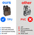 Backpack Backpack Clear Heavy Duty TPU Transparent for Sports,Work,Security Travel.(Black)