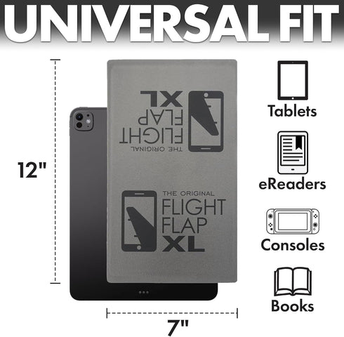 Ipad Stand Holder Airplane Travel Essential - Extra Large 12x7” Flexible Phone and Tablet Stand for Kindle, Desk