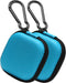 Earbud Case Hard EVA Earphone Carrying Storage Bag with Carabiner for Airpods, Headset, Flash Drive, Charging Cable