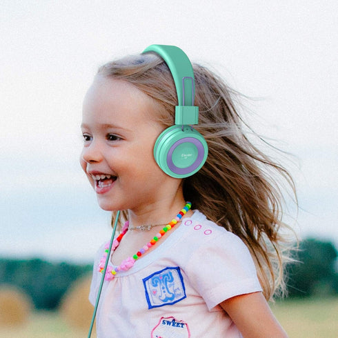 i37 3.5mm MP3/4 ELECDER Kids Headphones Children Girls Boys Teens Foldable Adjustable On Ear Headphones Jack Compatible