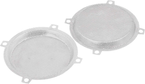Chrome Batwing Fairings 5.25" Mesh Speaker Grills Cover for Harley Touring Electra Glide, Street Glide, Ultra Limited