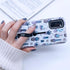 Compatible Samsung Galaxy S20+ Plus Case, 3D Embossed Grey Cactus White Shell Design, Rugged Shockproof