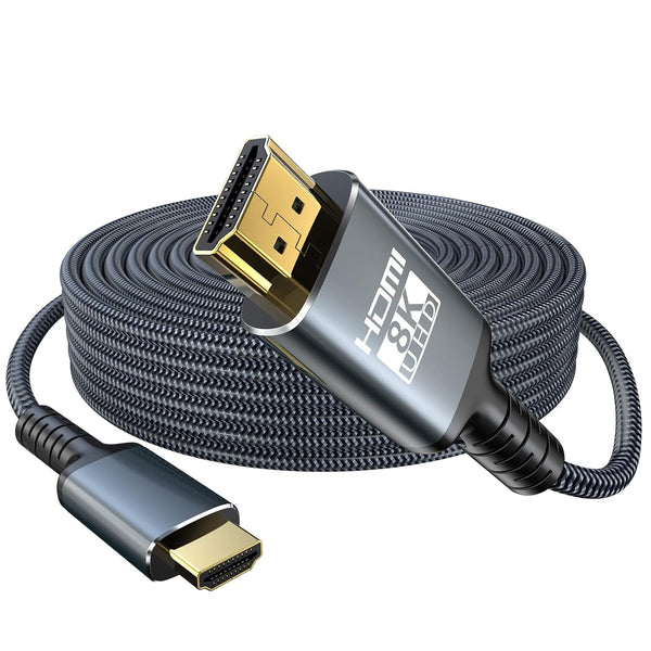 Eareyesail 8K HDMI 2.1 Cable 40 FT,48Gbps Ultra High Speed Gaming Braided Cables