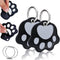 2 Pack Leather Case with Key Ring for Tile Mate 2022, Galaxy SmartTag, eufy Finder - Slim Holder for Dog Collar, Cat