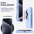ORNARTO iPhone 15 Pro Case 6.1" - Baby Blue, Shockproof Liquid Silicone, 3 Layers, Soft Gel Rubber, Anti-Scratch Lining.