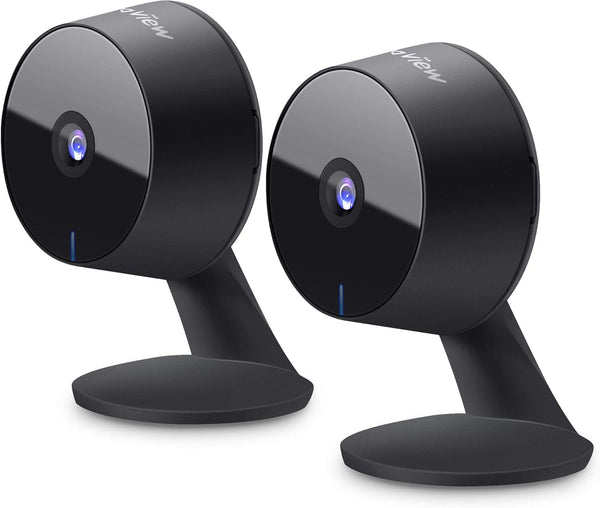 LaView Smart Indoor Security Camera (2 Pack), 1080p HD Baby Monitor with Motion Detection, Two-Way Audio, Night Vision