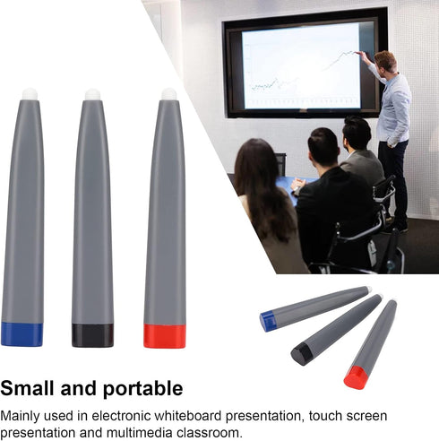 Interactive Whiteboard Pen, 3pcs Touch Screen Pen, Infrared Tablet Stylus for Whiteboard Multimedia Screen