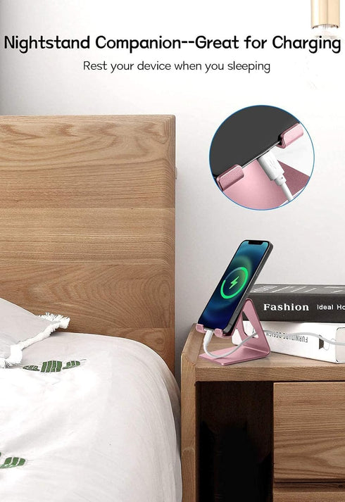 Desk Cell Phone Stand, Desktop Phone Cradle Dock for iPhone 14 13 12 pro 11 X Xs max 8 7 6 6s Plus SE 5 5S Samsung All