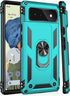 IKAZZ Google Pixel 6 Case, Military Grade Shockproof Heavy Duty Protection with Magnetic Kickstand, Turquoise