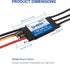 ZTW G2 40A 2-4S 5V/6V 4A Shark ESC Built-in Swithcing BEC Water-Cooling Bidirectional Waterproof Brushless Speed