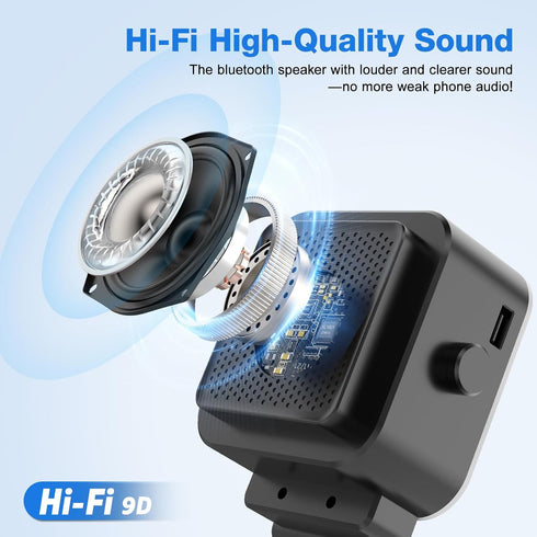 TARKARI 5 1 360 Wireless Induction Speaker, in Bluetooth Speaker, Emergency Charging Rotation Cell Phone Stand