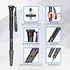 Manbily 65-Inch Camera Monopod, 5 Sections Aluminum Travel Monopod for Canon Nikon Sony DSLR Cameras, Video Camcorder,