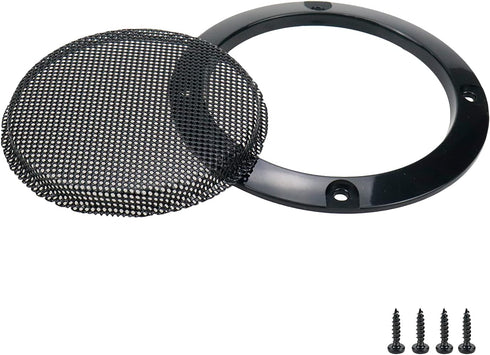 Speaker Grill Cover, 3" ABS Plastic Cold Rolled Steel, Black, Set of 4