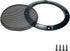 Speaker Grill Cover, 3" ABS Plastic Cold Rolled Steel, Black, Set of 4