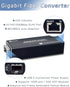 Mini A Pair of Gigabit Fiber Media Converter, Plug and Play Fiber to Ethernet Compact Ethernet Converter