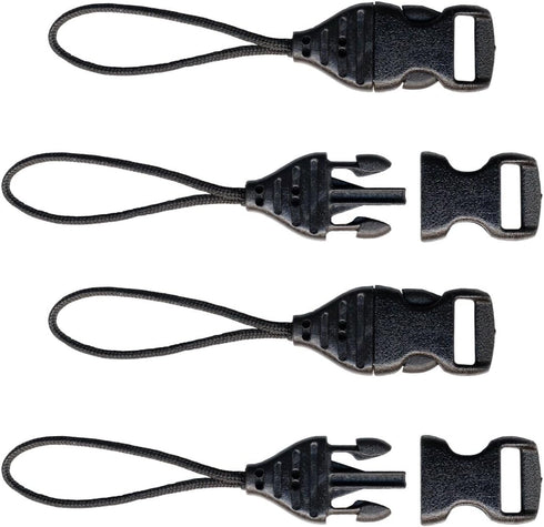 OP/TECH USA 1301082 Mini QD Loops - 1.5mm System Connectors (Black) - Set for Cameras, Cell Phones & Binoculars