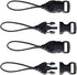 OP/TECH USA 1301082 Mini QD Loops - 1.5mm System Connectors (Black) - Set for Cameras, Cell Phones & Binoculars
