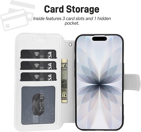 Generic 17 17 17 17 Russian Nesting Dolls Cute PU Flip Phone Wallet Case Card Holder Compatible with iPhone Air Pro Pro