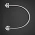 Armored Door Cord, 17.7 Electrified Commercial Exit Doors Security Alarmed Wire Conduit Cover for Access Control System