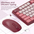 Wireless Keyboard and Mouse Combo, Lovaky 2.4G Full-Sized Ergonomic Keyboard Mouse, Quiet Click for Computer/Laptop