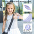 Waterproof Airtag Bracelet for Kids - Cute Cartoon Silicone Hidden Wristband, Anti-Lost Apple Airtag Holder, Purple