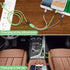 Multi Charging Cable 2-Pack 5FT, 3 in 1 5A Multiple USB Fast Charger Cord Adapter with IP/USB C/Micro USB Connectors