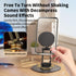 KOBBRAN 360 17 16 Max/15/14/13/12 Magnetic Phone Stand for Desk Rotating Adjustable Foldable Aluminum for MagSafe Cell