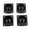 T Tulead Speaker Terminal Cup Wire Connector Square Speaker Cup 2 Way Spring Loaded Jack Pack of 4