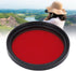Camera Full Red Lens Filter Full Red Filter Camera Waterproof Filter Full Red Lens Filter Optical Glass for Nikon Camera Lens (40.5mm)