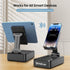 Gifts for Men Foldable Cellphone Stand with Bluetooth Speaker, Wireless Speaker with Phone Holder, Birthday Gift Idea