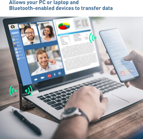 Long Range USB Bluetooth 5.1 Adapter for PC, Wireless Audio Dongle 328FT for Desktop Laptop with Windows Support