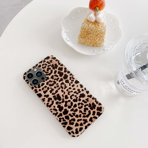 Leopard Cheetah Print Phone Case for iPhone 12 Pro Max 6.7'', Soft Flexible Protective Luxury Rubber Gel Back Cover