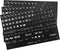 SynHHergyx Keyboard Letter Stickers, 3 Pcs Universal English Keyboard Stickers Replacement Matte Black