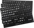 SynHHergyx Keyboard Letter Stickers, 3 Pcs Universal English Keyboard Stickers Replacement Matte Black
