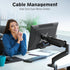 MOUNTUP Single Monitor Desk Mount, Adjustable Gas Spring Arm for Max 32 Inch Screen, VESA Mount Bracket, Black