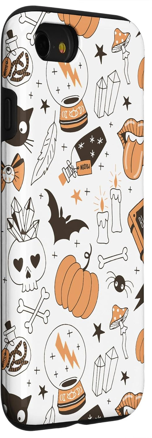 iPhone SE (2020) / 7 / 8 Vintage Witchy Magical Spiritual Crystals Case for Halloween 2023