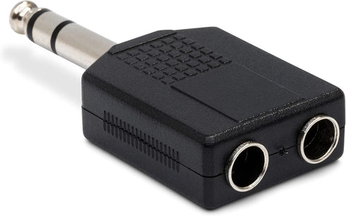 Hosa GPP-359 Dual 1/4 Inches TRS Female to 1/4 Inches TRS Male Adapter