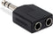 Hosa GPP-359 Dual 1/4 Inches TRS Female to 1/4 Inches TRS Male Adapter