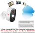 GlowPop 1080p 2-Way 2.4G (1 Wireless Security Camera with AI Human Detection, Night Vision, Talk, Cloud Storage, WiFi