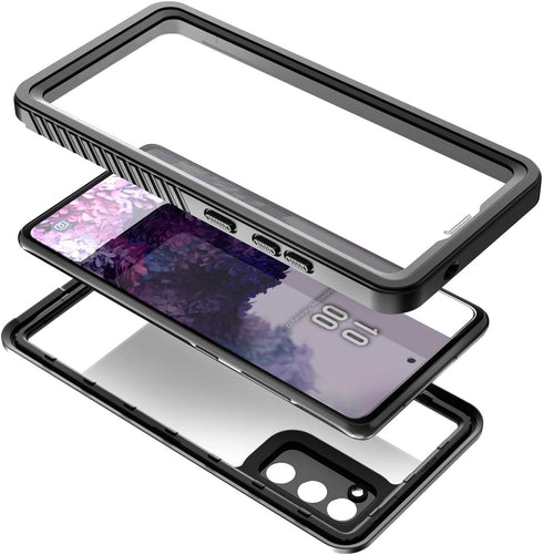 Waterproof Case for Galaxy S20 FE 5G, Shockproof, Dirtproof, Snowproof Rugged Cover for Snorkeling, Black