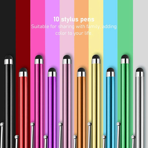 ORIbox Stylus Pens for Touch Screens, 10 Pack Lightweight Design for iPad, iPhone, Samsung, All Capacitive Devices