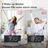 Mesqool Projection Alarm Clock with FM Radio, Large Number Display, USB Charger, Dual Alarms, Sleep Timer