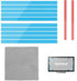 SAVITA 12pcs Privacy Screen Adhesive Strips and 2pcs Plastic Slide Mount Tabs for
