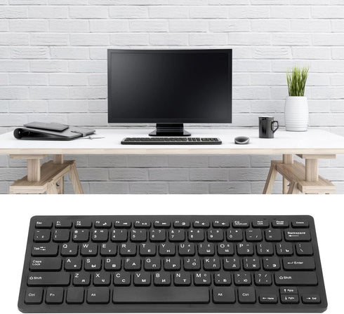 SUNGOOYUE Ergonomic Mini 78 Keys USB Wired Keyboard for PC Notebook Computer Laptop (Russian)