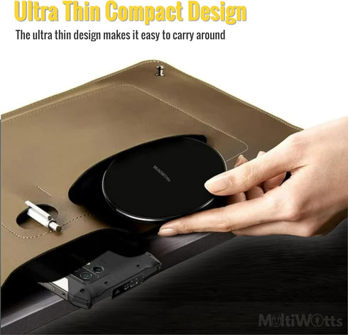 15W Fast Certified Wireless Charger Pad for iPhone (15/15Pro/15 Pro Max, 14/14 Pro/14 Pro Max), Samsung